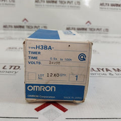 Omron H3Ba Solid-state Timer 0-10 Min Mode: A 24Vdc