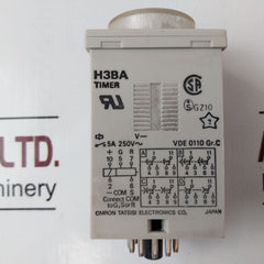 Omron H3Ba Timer 5A 250V