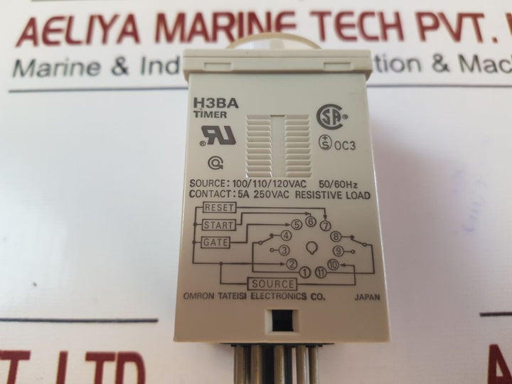 Omron H3Ba Solid State Timer 0 To 1.0 Min And 0 To 0.5 Sec
