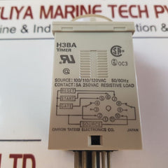 Omron H3Ba Solid State Timer 0 To 1.0 Min And 0 To 0.5 Sec
