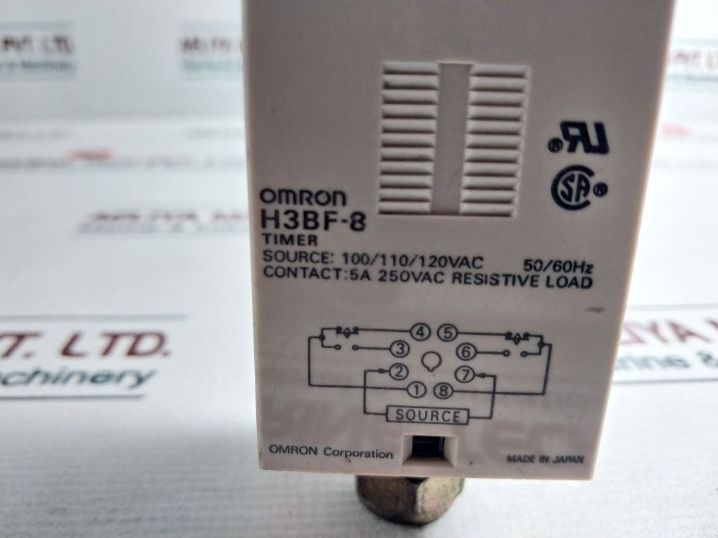 Omron H3Bf-8 Relay Timer 100-120 Vac