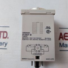 Omron H3Bf-8 Relay Timer 0-5 Sec 100/110/120Vac 50/60Hz