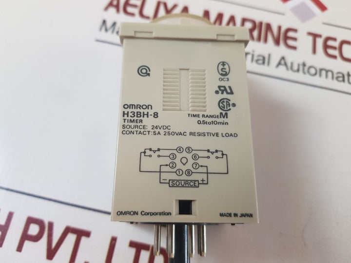 Omron H3Bh-8 Delay Timer H3Bh ,24 Vdc
