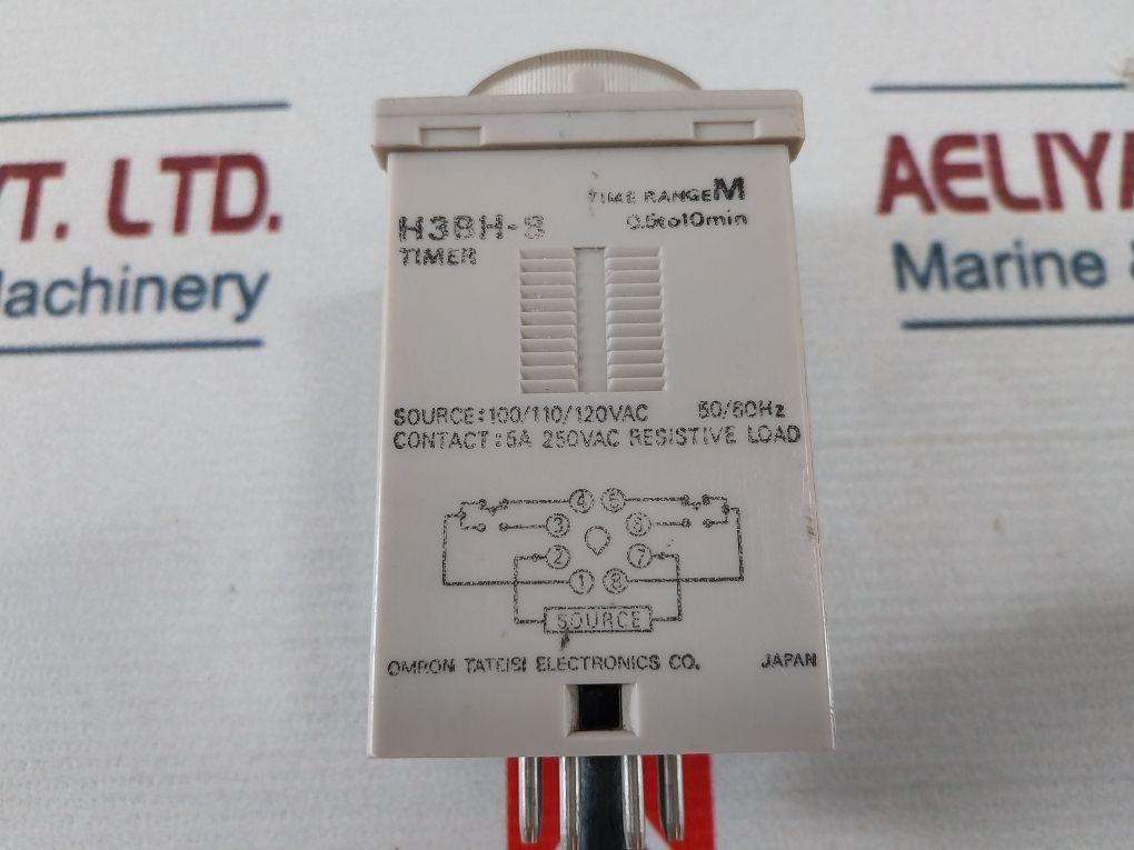 Omron H3Bh-8 Power Off Delay Timer 5A 250V Ac