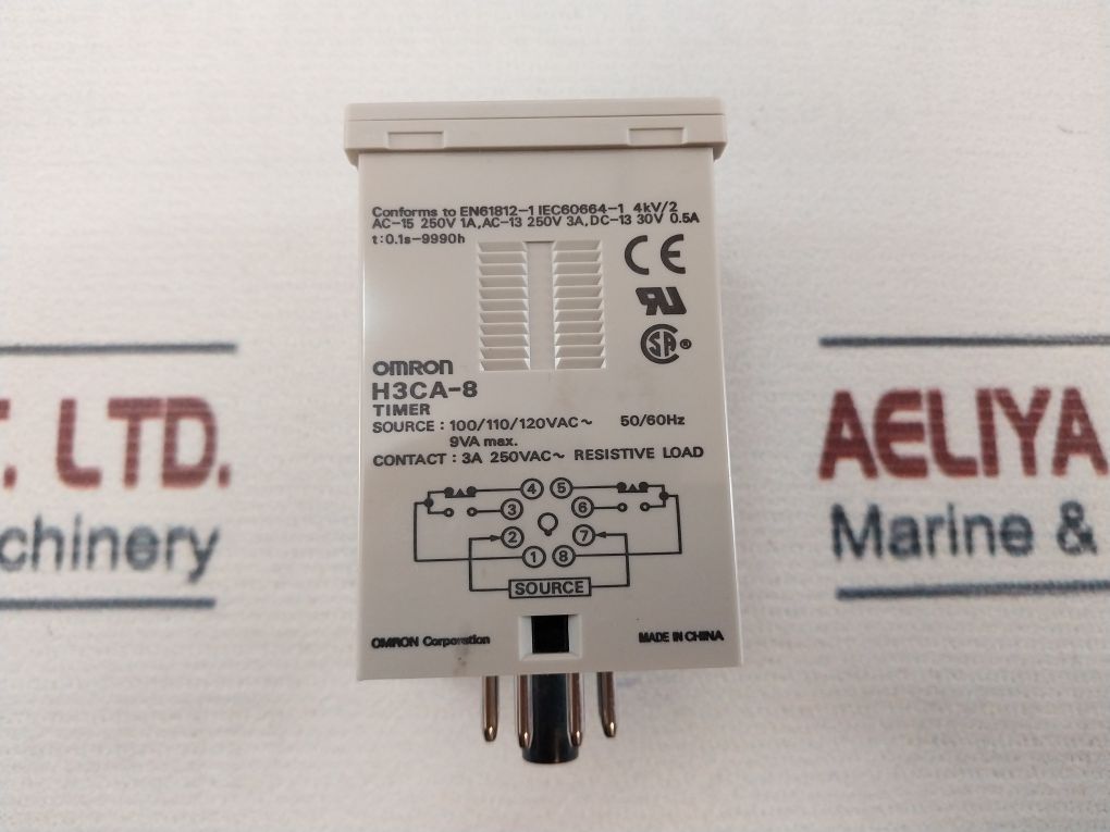 Omron H3Ca-8 Solid-state Timer 50/60Hz 0.1S-9990H
