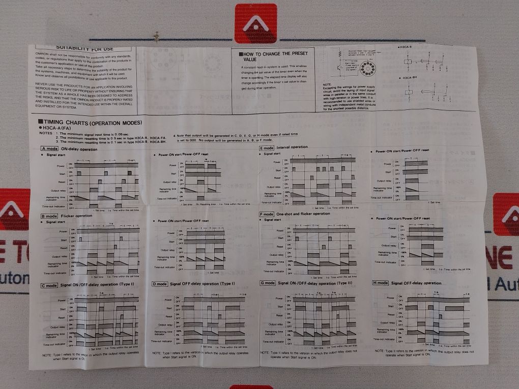 Omron H3Ca-8 Solid State Timer 50/60Hz