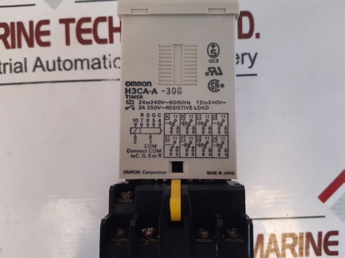 Omron H3Ca-a-306 Relay Timer With Base