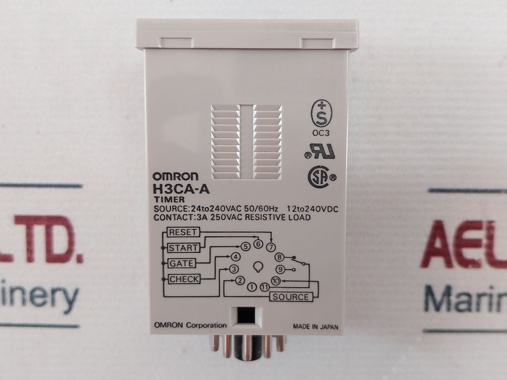 Omron H3Ca-a Time Delay Relay 99.9S To 9990H 12 To 240V Dc 