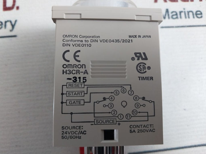 Omron H3Cr-a-315 Timer 0-12 Min 24Vdc/Ac