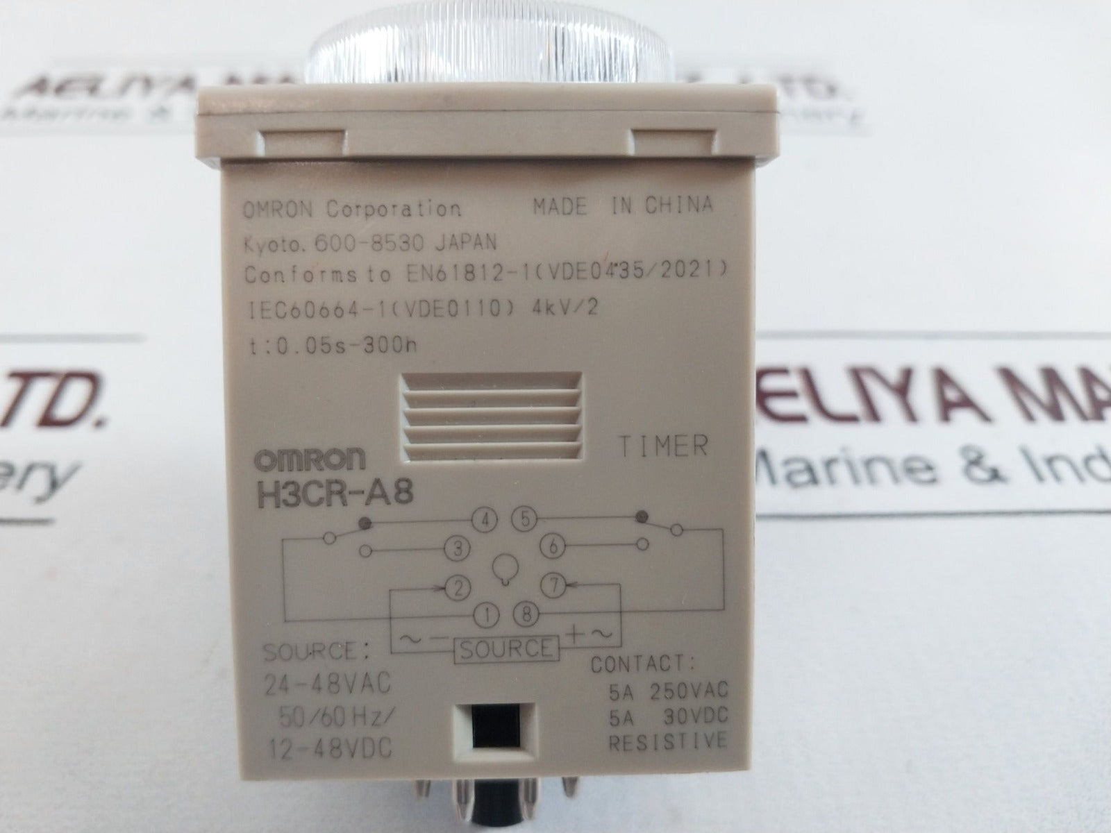 Omron H3Cr-a8 24-48Vac Timer 0 To 30 Min