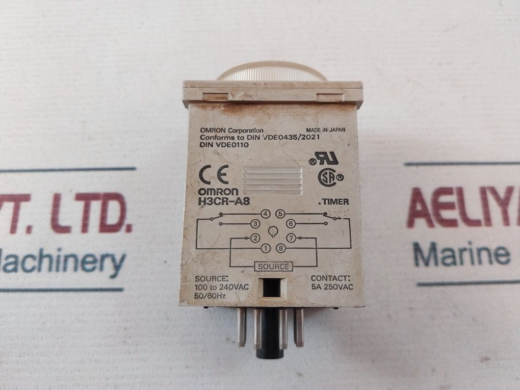 Omron H3Cr-a8 Timer 0-1.2 Min 5A