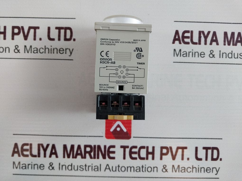 Omron H3Cr-a8 Timer 0-1.2 Min Mode: A With Base