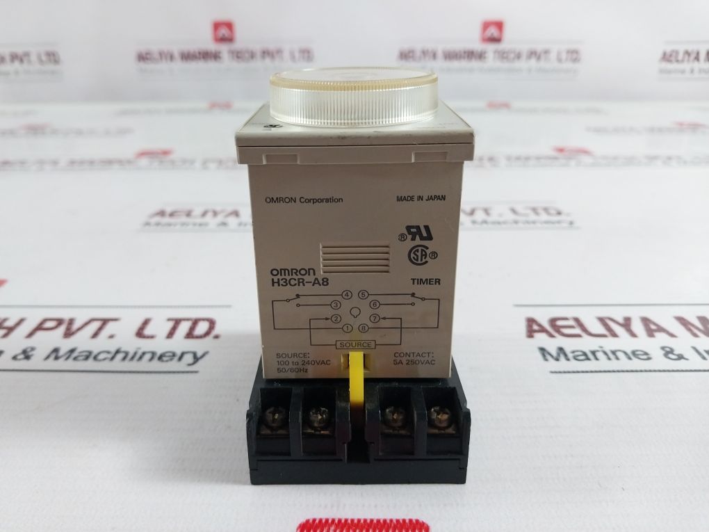 Omron H3Cr-a8 Timer With Base 0-12 Hrs