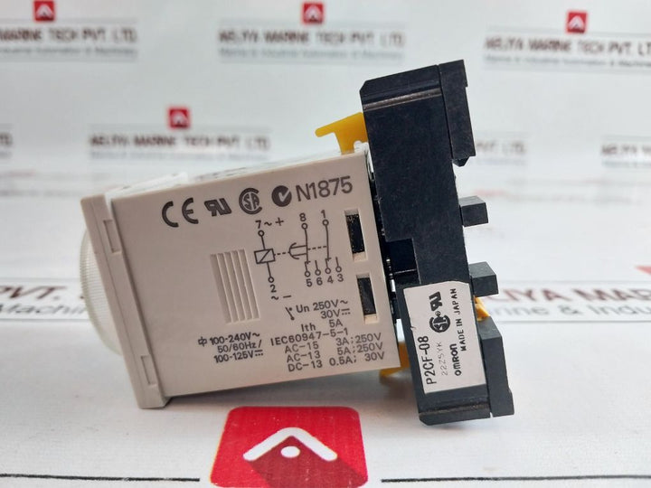 Omron H3Cr-a8E-315 Timer 0 To 1.2 Hrs