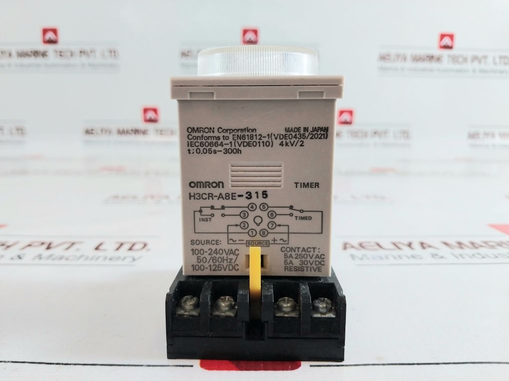 Omron H3Cr-a8E-315 Timer 0 To 1.2 Hrs