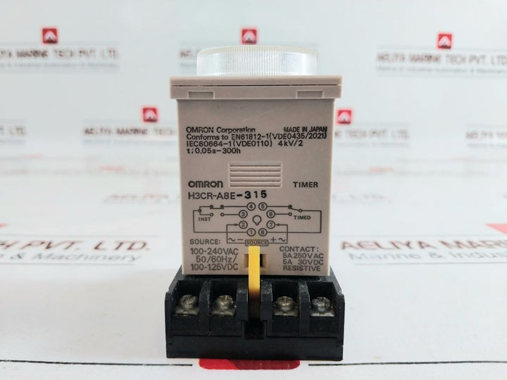 Omron H3Cr-a8E-315 Timer 0 To 1.2 Hrs