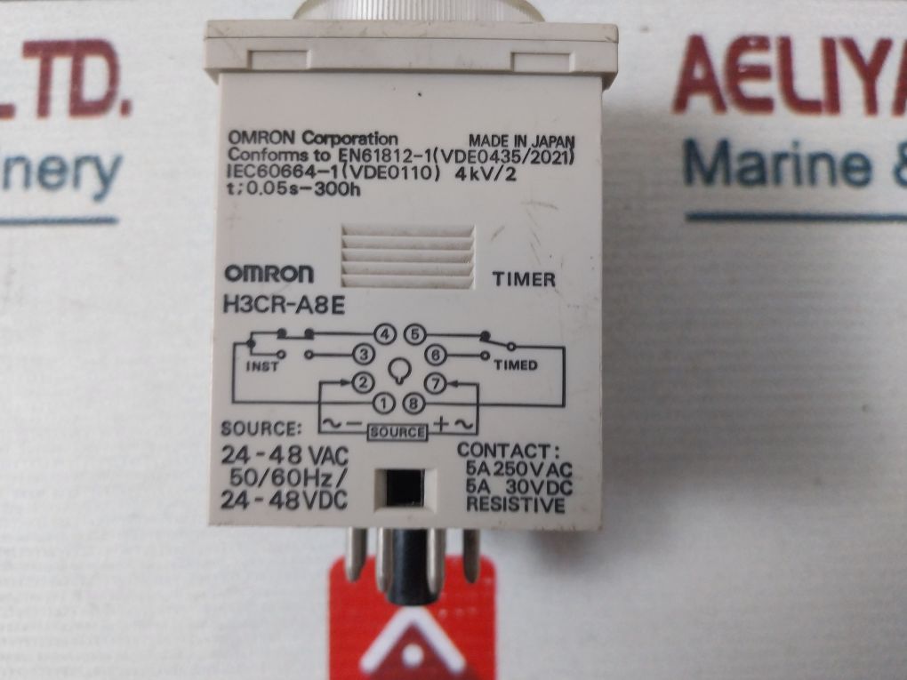 Omron H3Cr-a8E Timer 0-12 Hrs