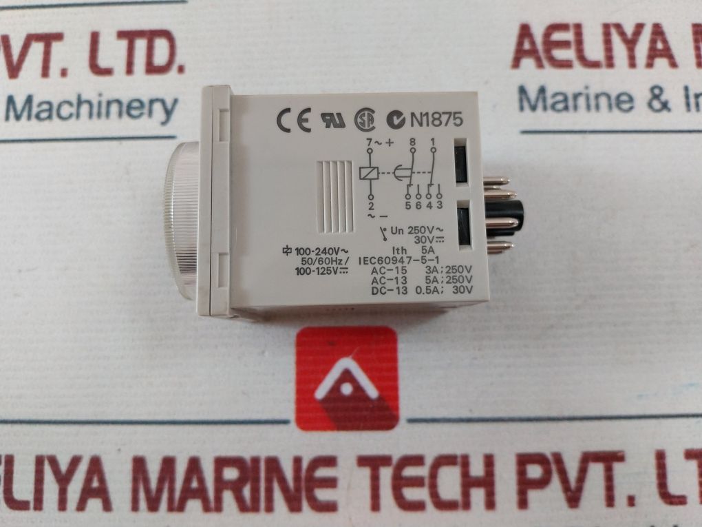 Omron H3Cr-a8E Timer 0-30 Sec 5A 250Vac
