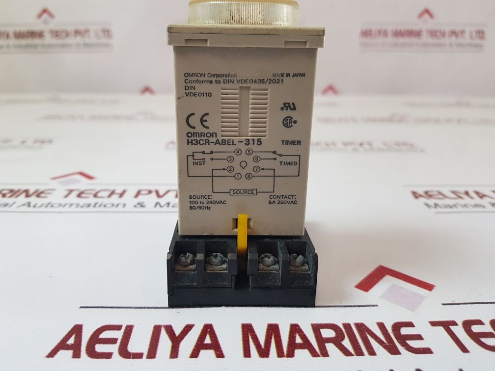 Omron H3Cr-a8El-315 Timer With Base 0-1.2 Min