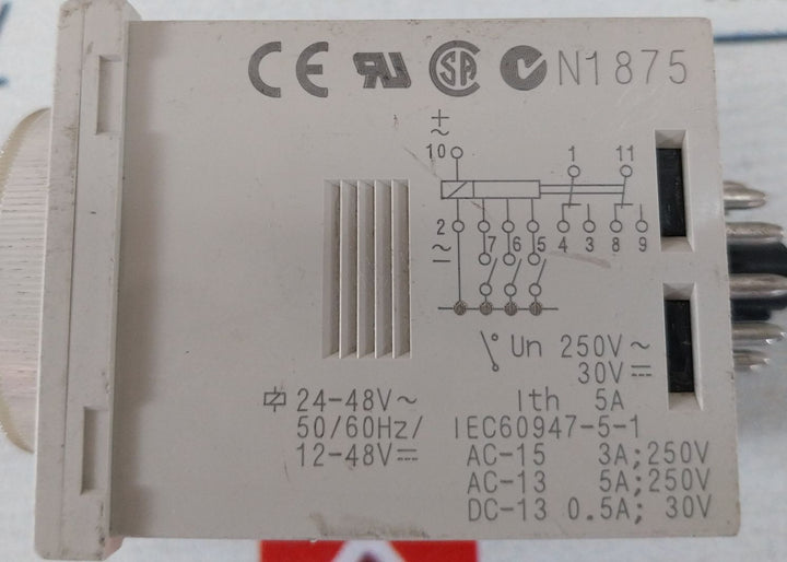 Omron H3Cr-a Multifunction Timer 5A 250 Vac 50/60Hz
