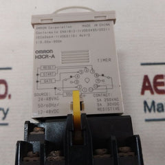 Omron H3Cr-a Solid State Multifunction Timing Relay With Base 0-12 Hrs