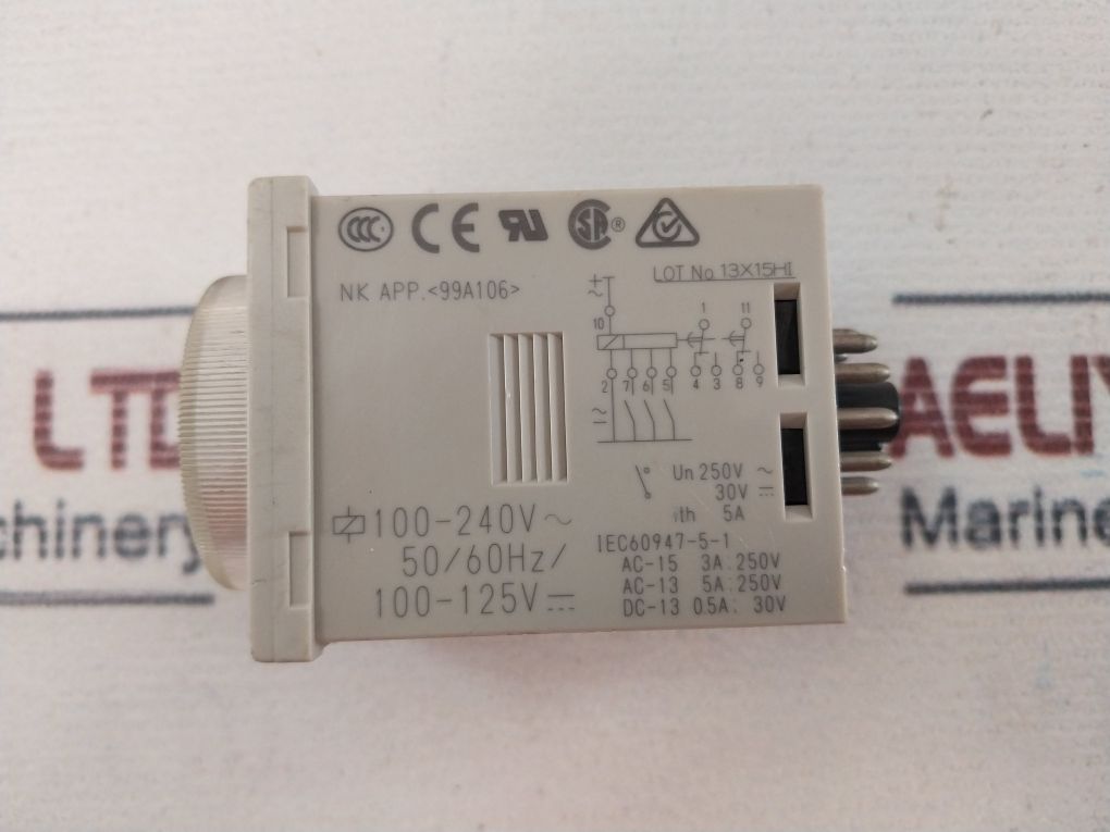 Omron H3Cr-a Timer 0.05S-300H 100-240Vac