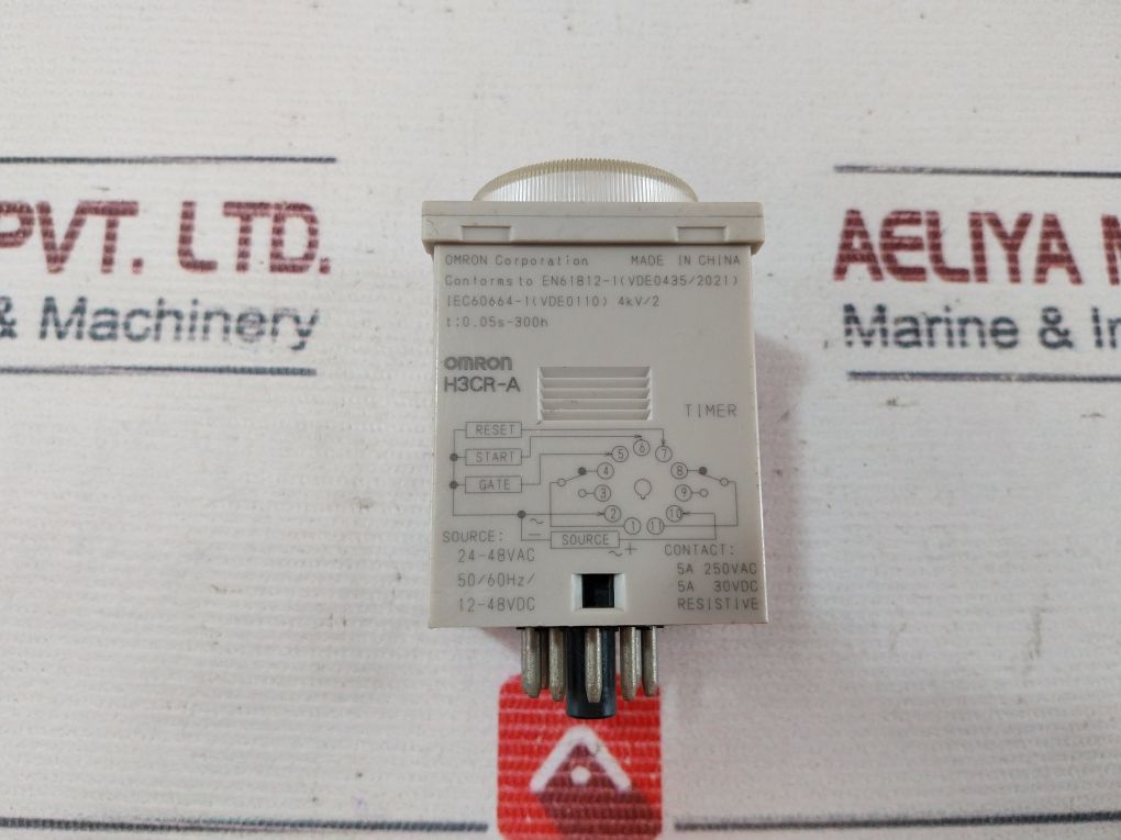 Omron H3Cr-a Timer 0.05S-300H 5A 30Vdc