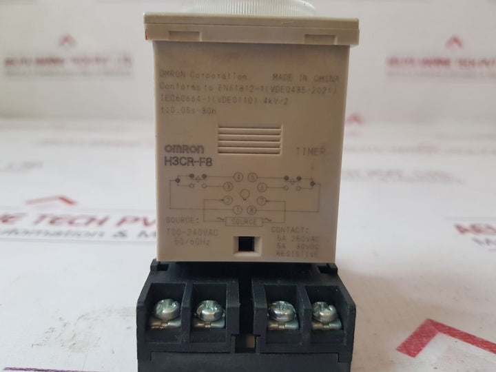 Omron H3Cr-f8 Timer 0 To 30 Hrs With Socket Base