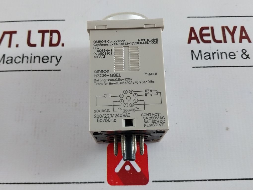 Omron H3Cr-g8El Timer 0-120 Sec