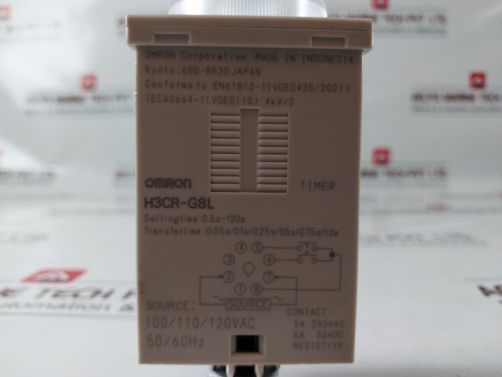 Omron H3Cr-g8L Timer 0-120 Sec
