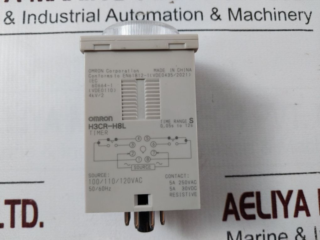 Omron H3Cr-h8L Timer 0 To 12 Sec