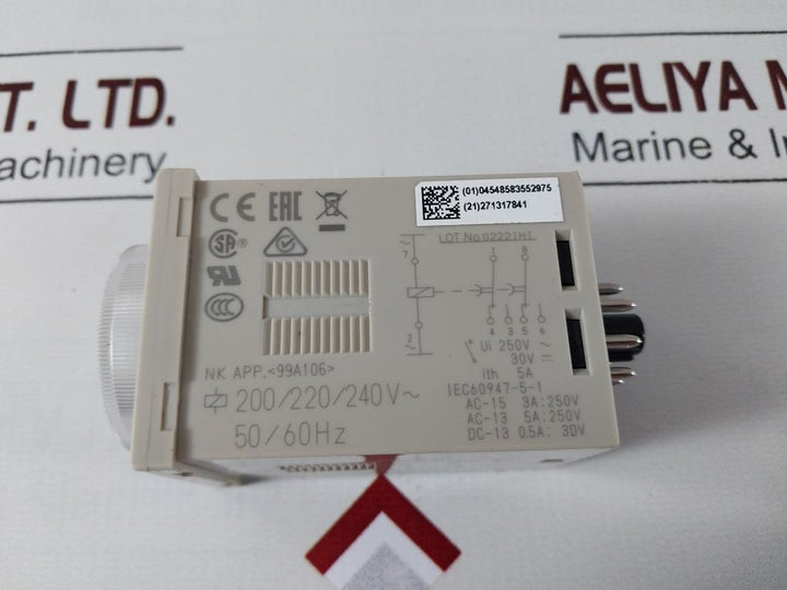 Omron H3Cr-h8L Power Off Delay 0.05 Min To 12 Min