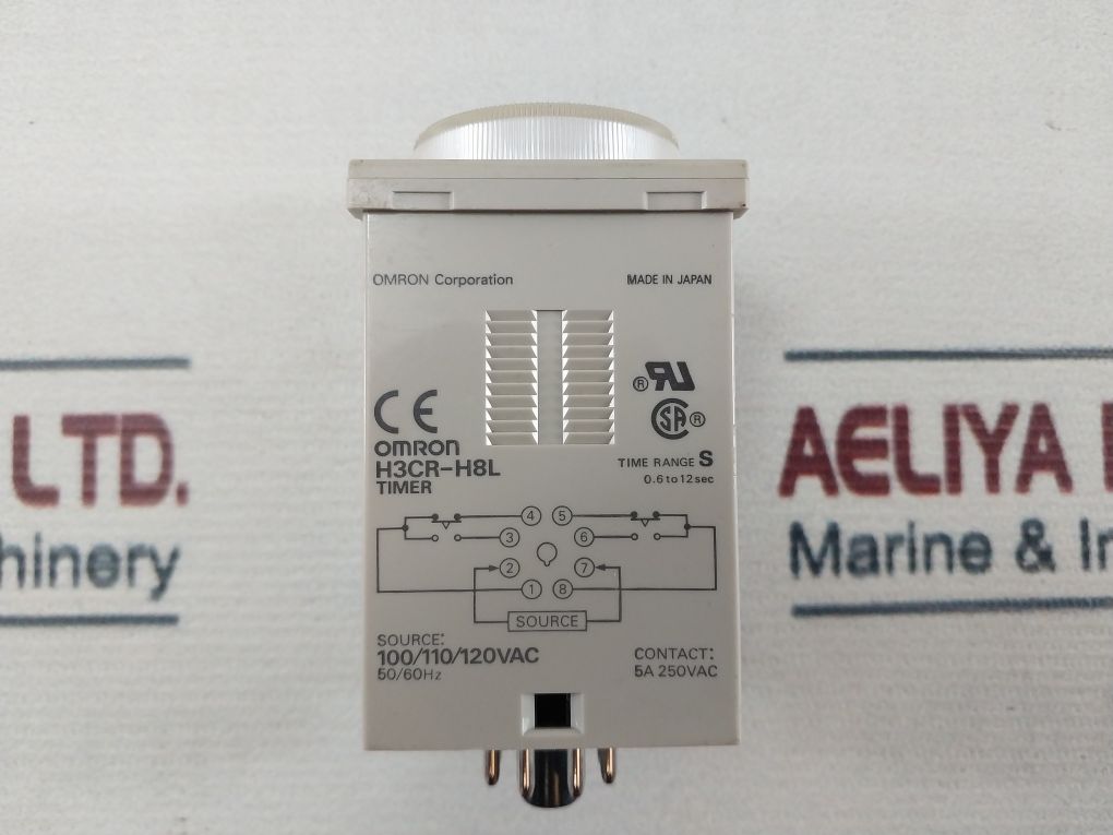 Omron H3Cr-h8L Power Off Delay Relay 0.6 To 12 Sec