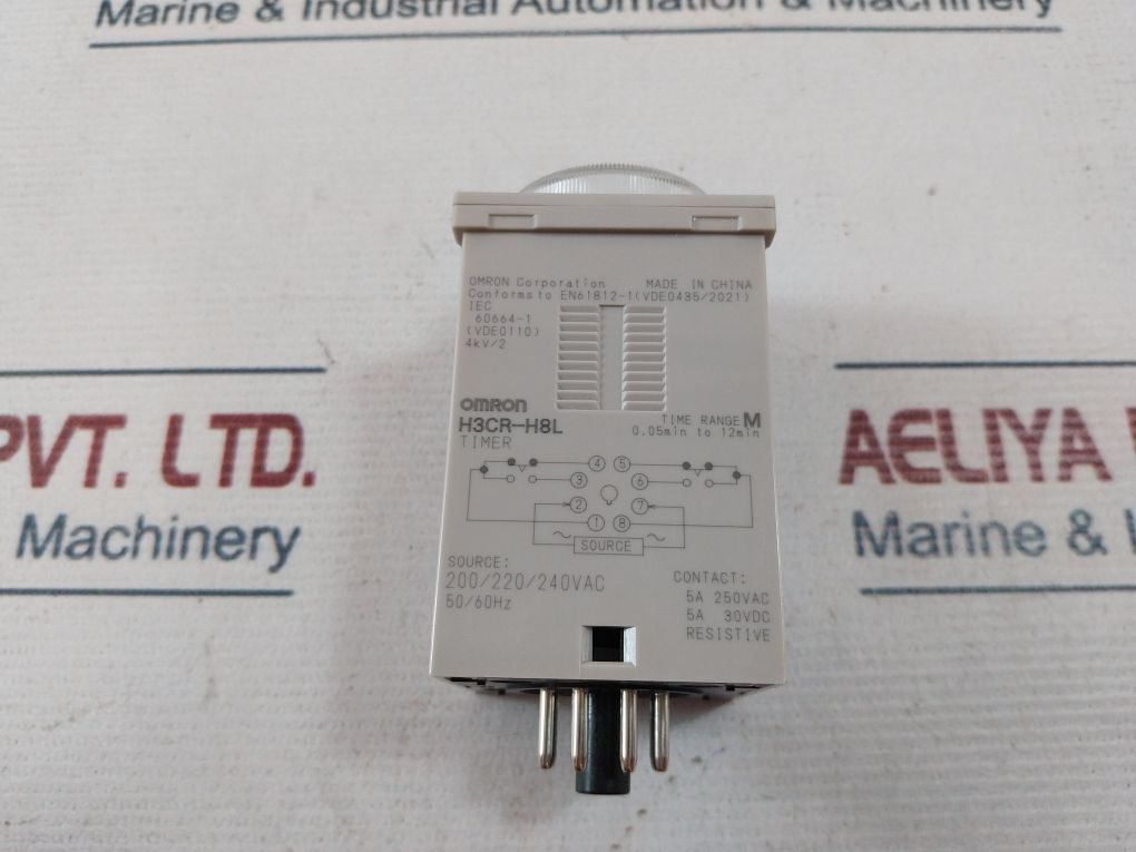 Omron H3Cr-h8L Power Off Delay Timer 0-0.6 Min