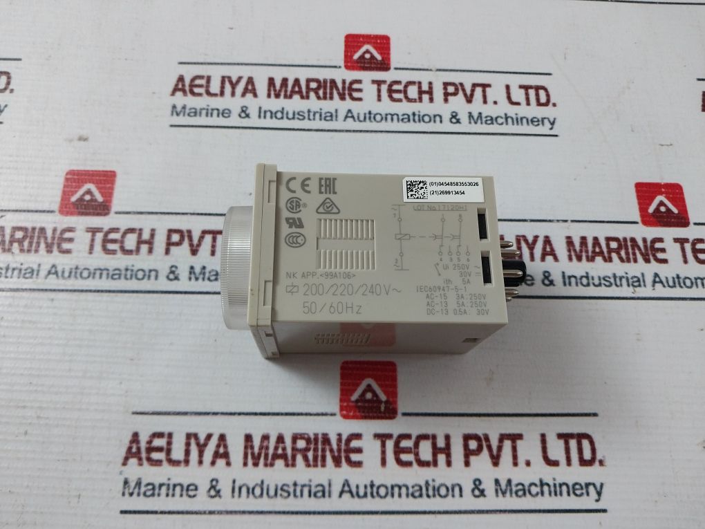 Omron H3Cr-h8L Time Relay 0-12 Sec