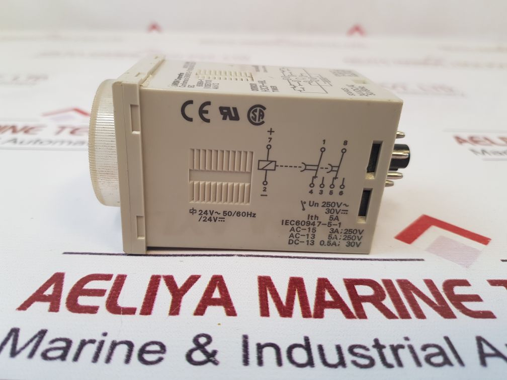 Omron H3Cr-h8L Timer 0 To 0.6 Min 24 Vdc/Ac