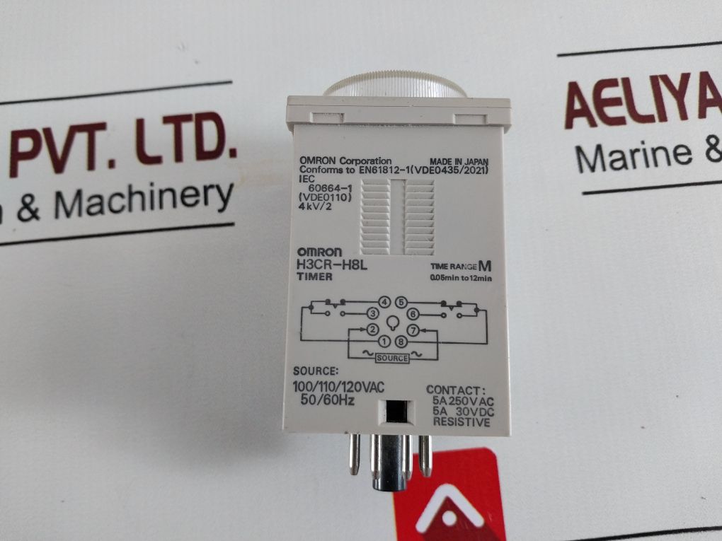Omron H3Cr-h8L Timer 0 To 12 Min