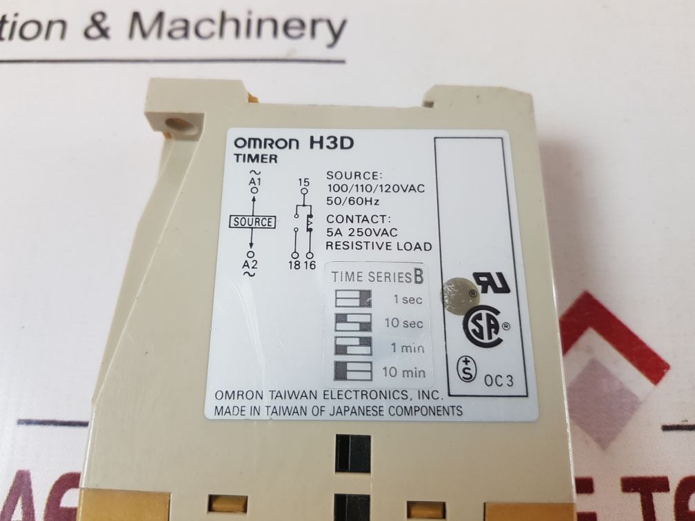 Omron H3D Timer Series B 100/110/120Vac 50/60Hz