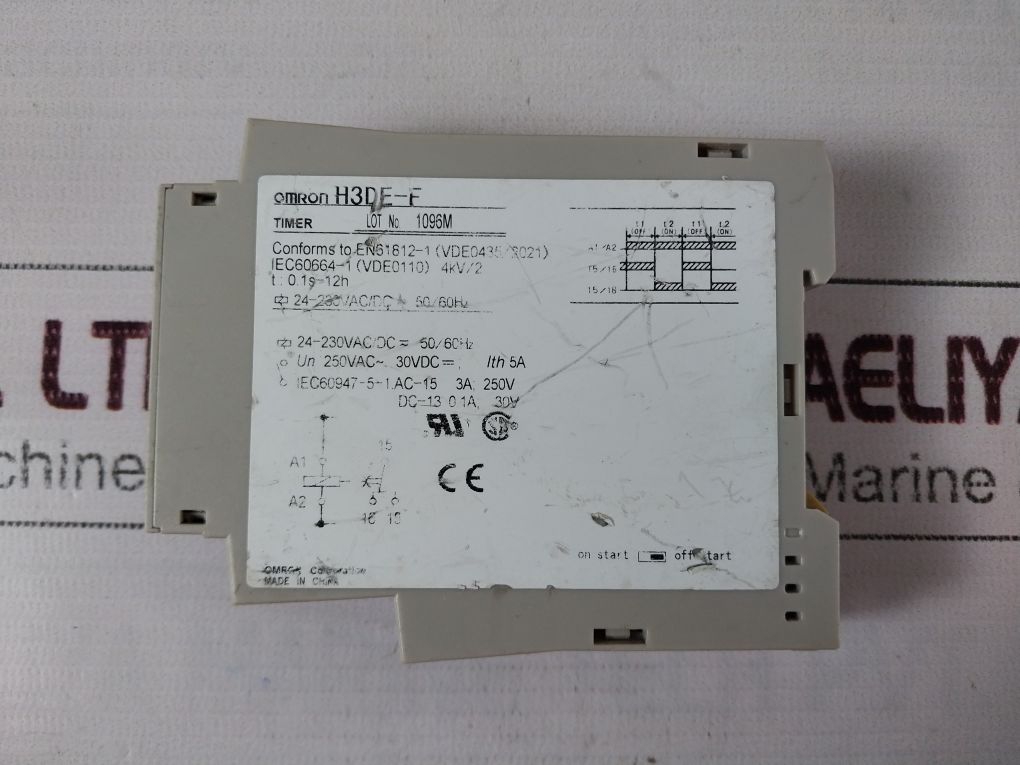 Omron H3De-f Timer Relay 24-230Vac/Dc