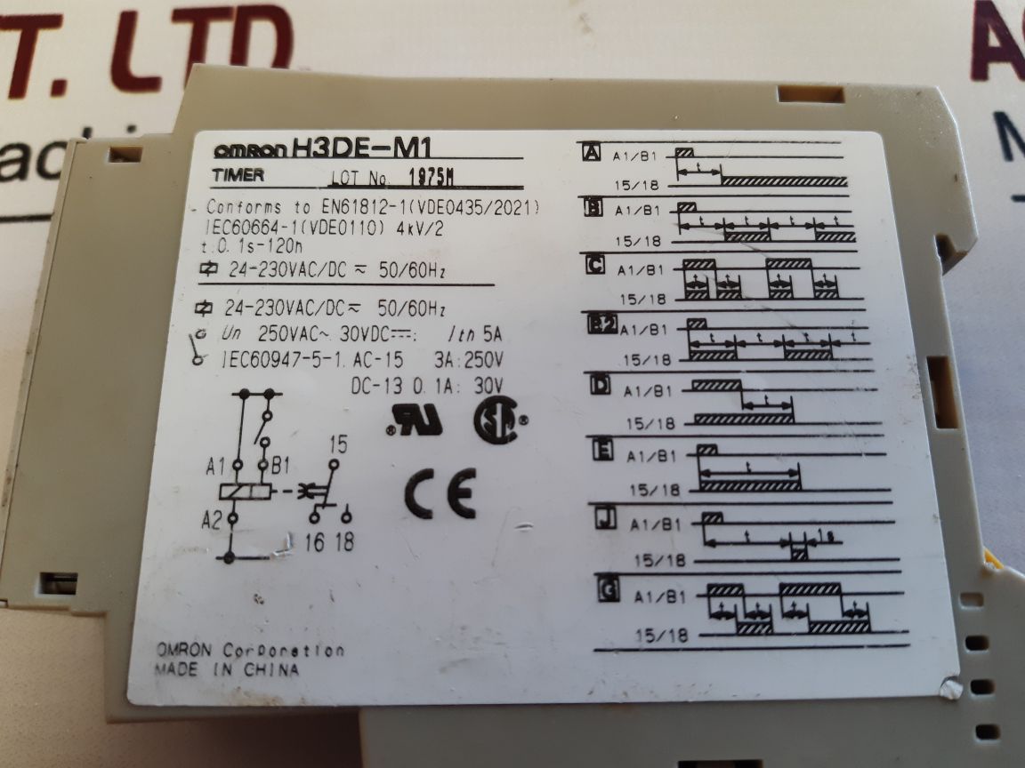 Omron H3De-m1 Timer 0.1S-120H