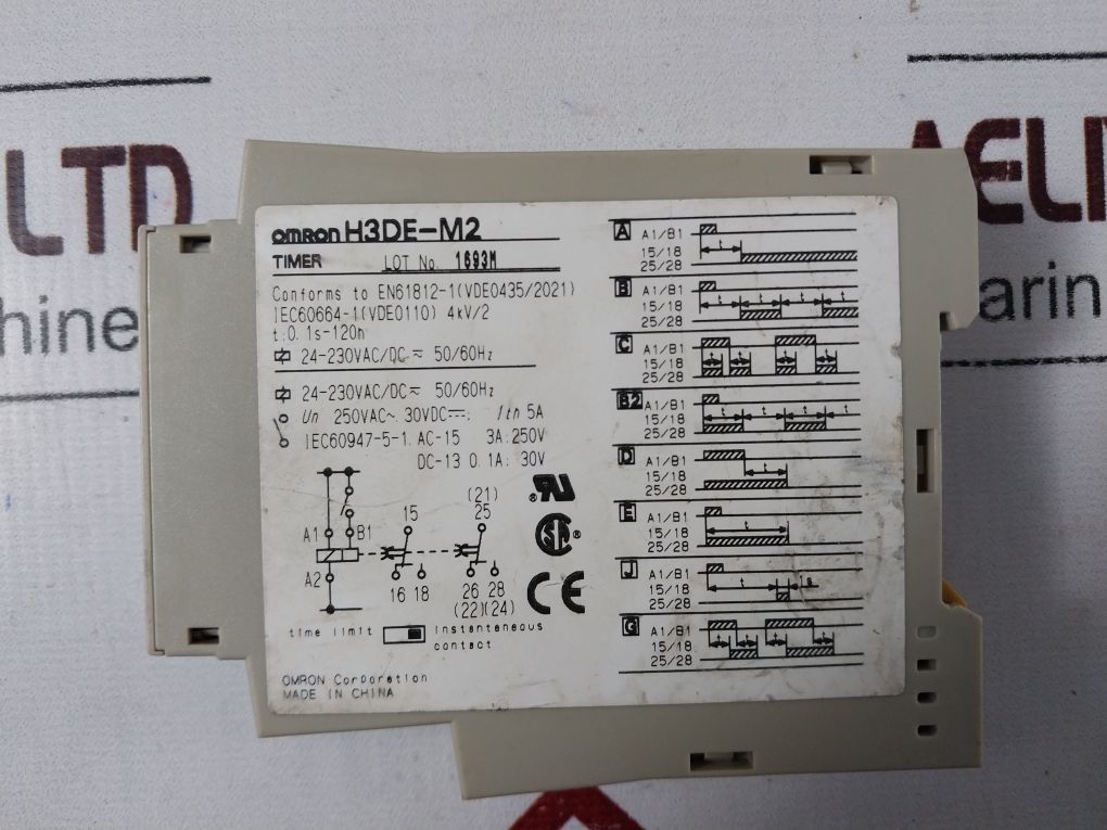 Omron H3De-m2 Time Delay Relay