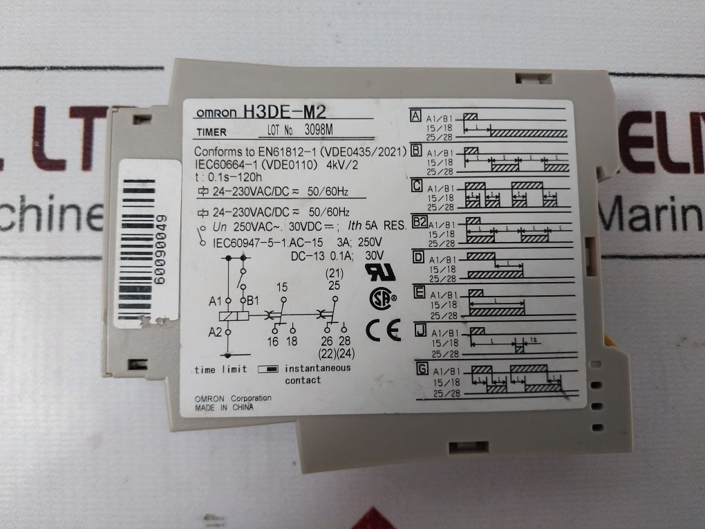 Omron H3De-m2 Multifunctional Timer 0.1S-120H
