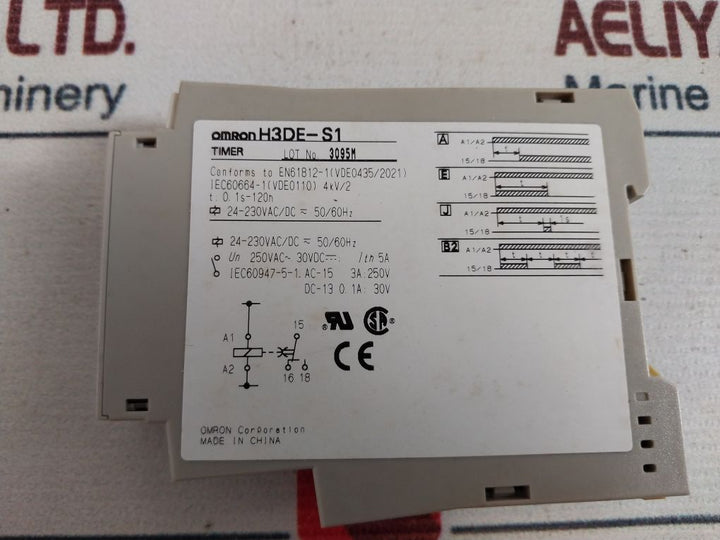 Omron H3De-s1 Timer Relay 0.1S To 120H