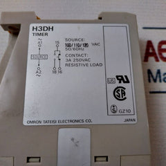 Omron H3Dh Timer 6 Sec 3A 250Vac