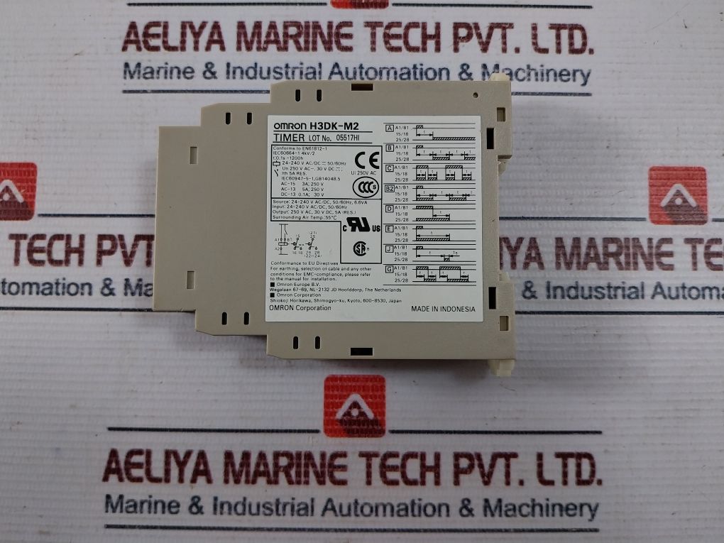 Omron H3Dk-m2 Timer Relay 24-240V Ac/Dc 50/60Hz