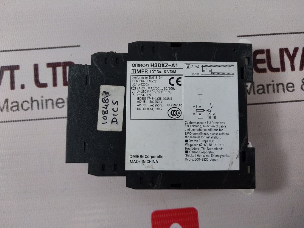 Omron H3Dkz-a1 Time Relay 24-240V Ac/Dc