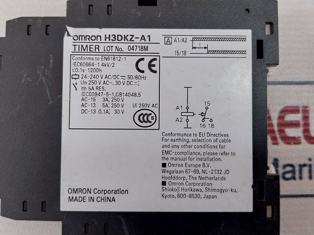 Omron H3Dkz-a1 Timer 0.1S-1200H