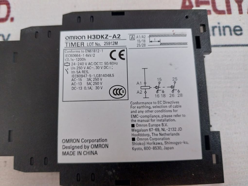 Omron H3Dkz-a2 On Delay Timer