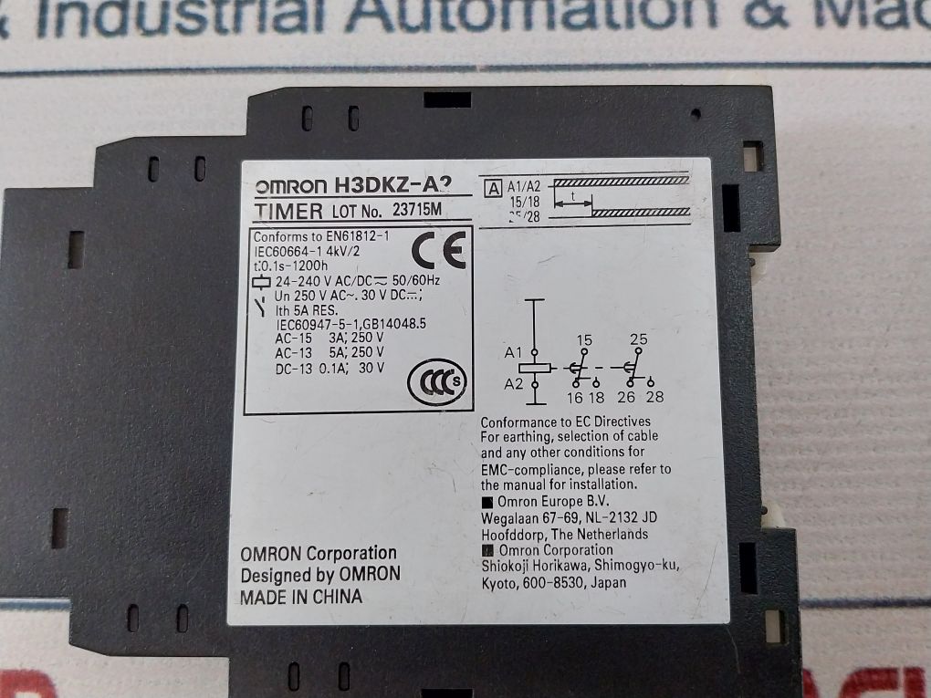 Omron H3Dkz-a2 Timer 0.1S-1200H