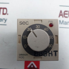 Omron H3G-8A On-delay Time Delay Relay 0-60 Sec
